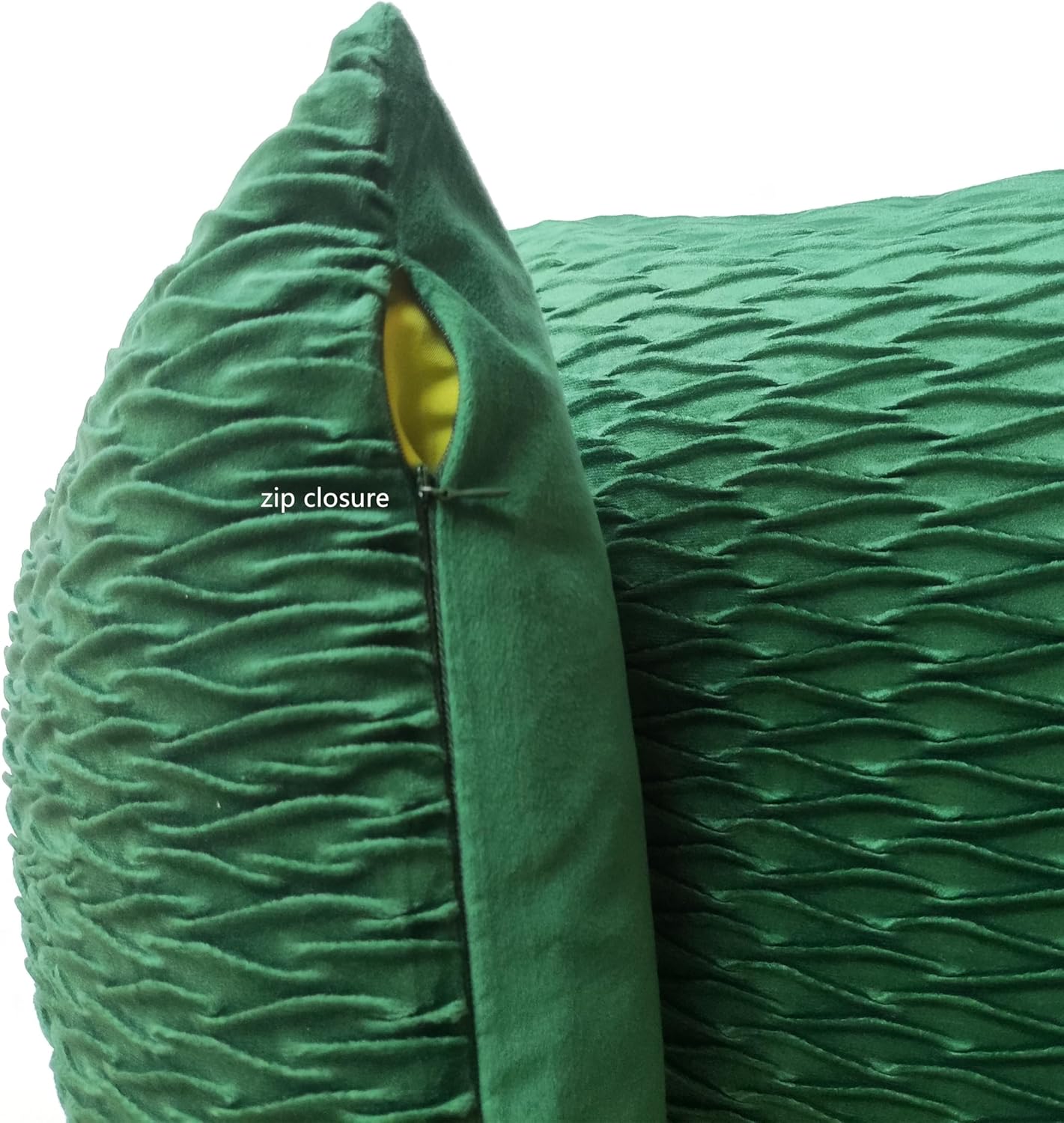 Solid Soft Velvet Bed Runner Decorative Bed End Scarf for Home Hotel Guesthouse, 2 Pillowcases, 45x45cm/ 17.5x17.5in