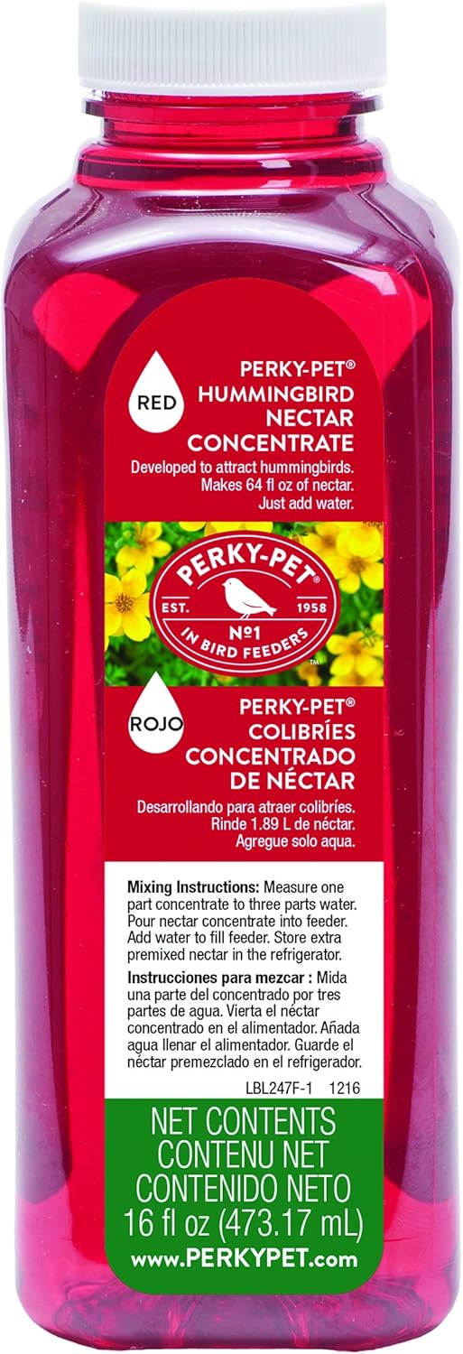 PerkyPet 247 Red Hummingbird Nectar Concentrate, 16Ounce