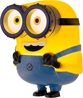 Minions Bob LED Night Light Plug-in Dusk to Dawn Yellow Glow UL-Listed Despicable Me Rise of Gru Kids Bedroom Nursery