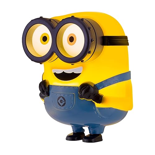 Minions: The Rise of Gru LED Night Light, Plug-in, Dusk to Dawn, UL-Listed, Yellow Glow, Despicable Me, Bob, Ideal for Kids Bedroom, Nursery, Bathroom, 43742