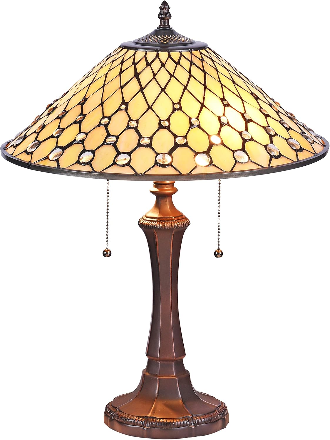 Chloe CH35945AJ16-TL2 Table Lamp, One Size, Off- White