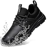 Non Slip Work Shoes for Mens Slip On Sneakers Waterproof Chef Kitchen Shoe Comfortable Slip Resistant Restaurant Footwear Hombre Zapatos de Trabajo, Black