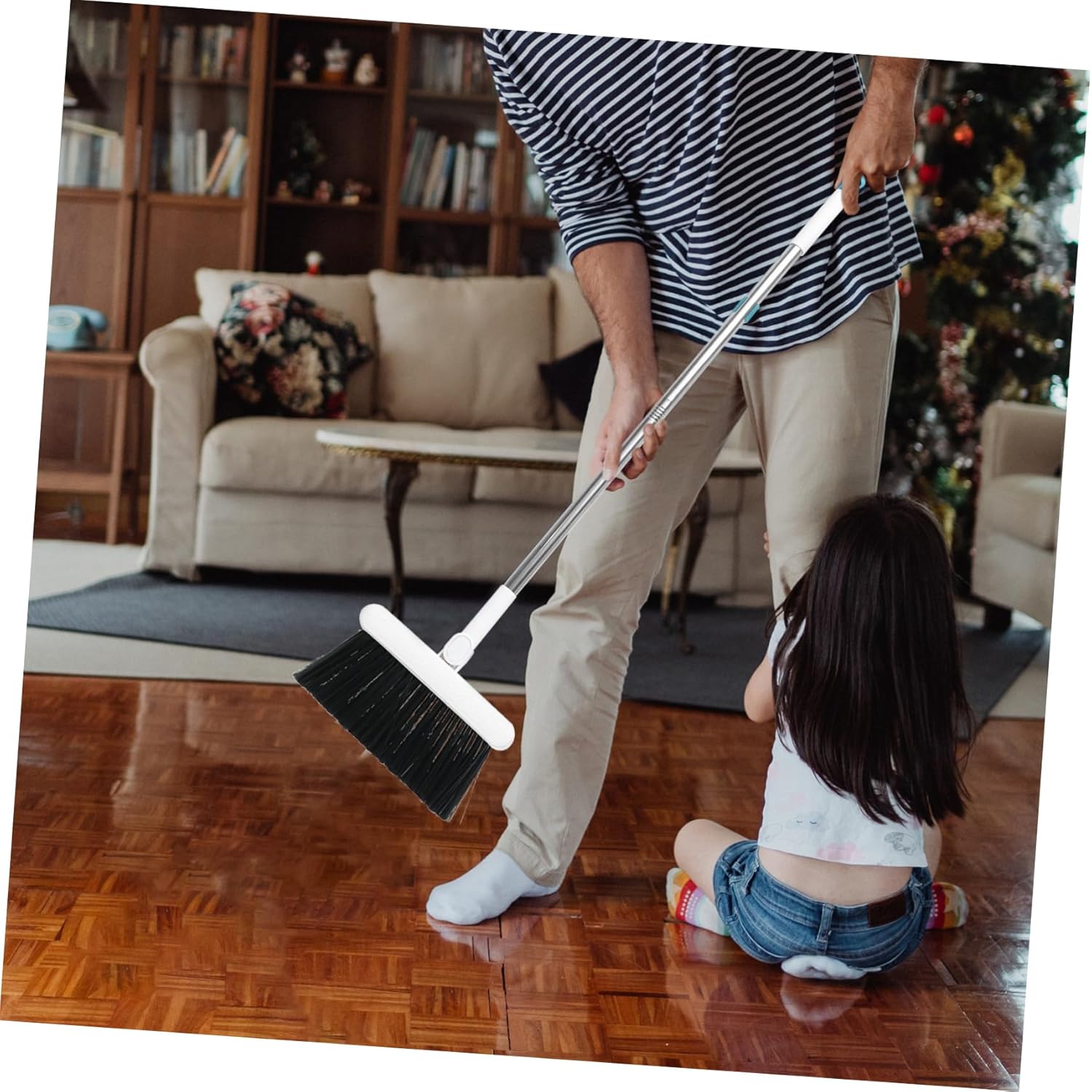 1set Household Broom Dustpan Set Handle Magnetic Connection Design for Easy Cleaning Compact Dustpan Broom Random Colors for Use