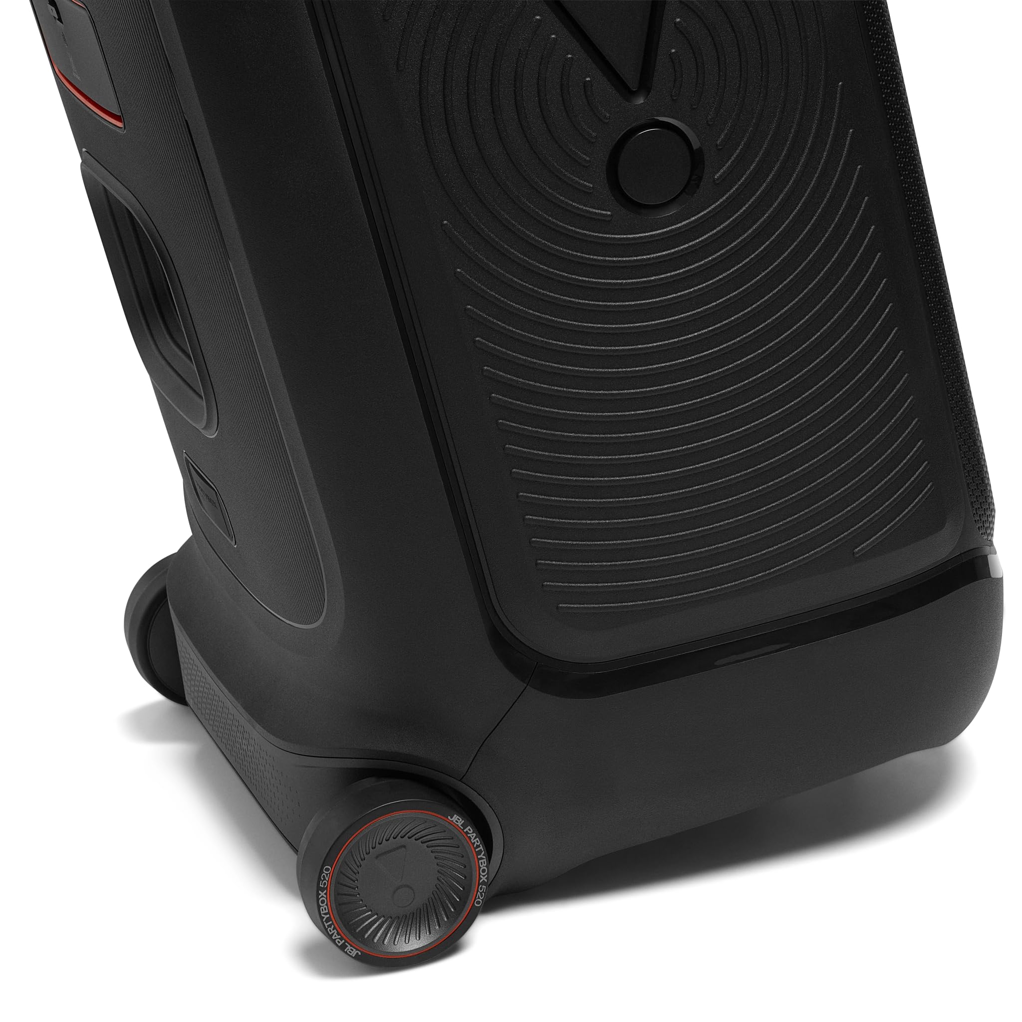 JBL Partybox 520, Speaker Wireless Bluetooth, 15 Ore di Autonomia, Design Portatile, Splashproof IPX4, Suono JBL Pro con AI Sound Boost, Connessione Multi-Speaker Auracast e Ingresso Mic, Nero