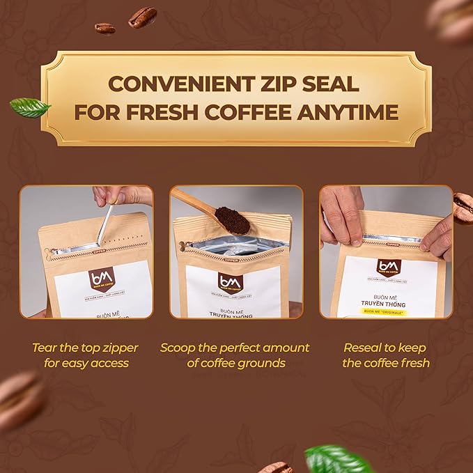 Café Buon Me Originalé Grano Entero 100% Robusta 500g miniatura 4