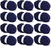 Vista 20 de Hombys Hilo de felpilla gruesa verde salvia para tejer a ganchillo y tejer, hilo grueso y esponjoso súper voluminoso para tejer a mano manta, hilo