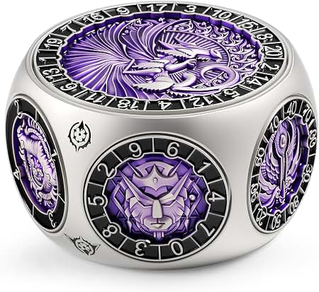 Amazon.com: DNDND Unique Spinner DND Dice, 8-in-1 Hexagonal Metal