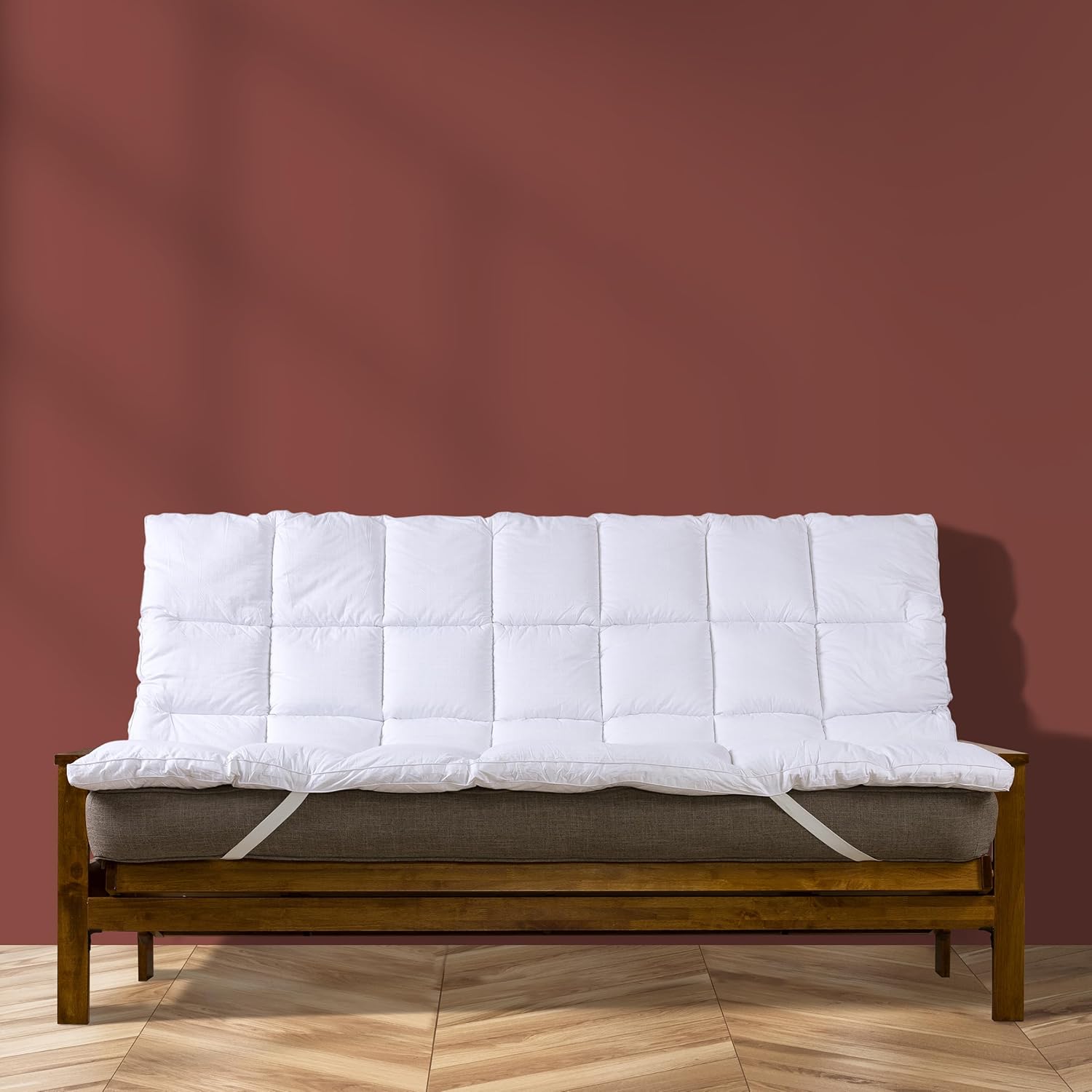 Circles Home Futon Mattress Topper 100 Cotton Plush