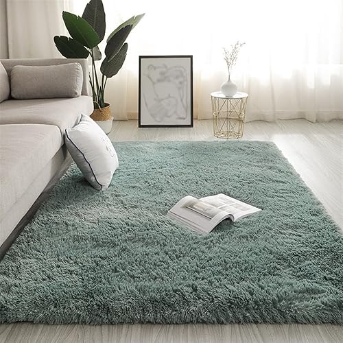 Miniatura 6 de Alfombra de área suave y esponjosa para dormitorio, sala de estar, decoración del hogar, mullida, peluda, alfombra de noche suave para habitación de