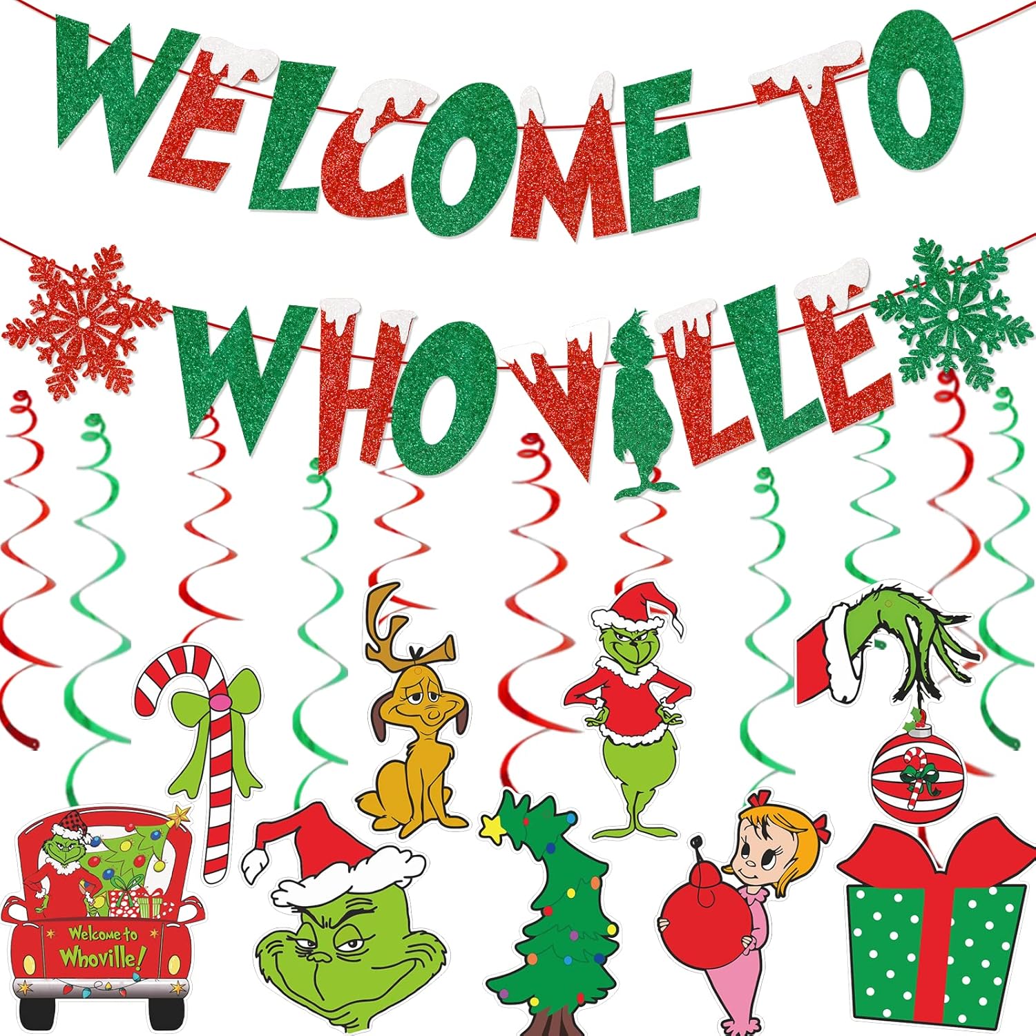 Grinch Christmas Decorations To Whoville Banner Whoville Christmas