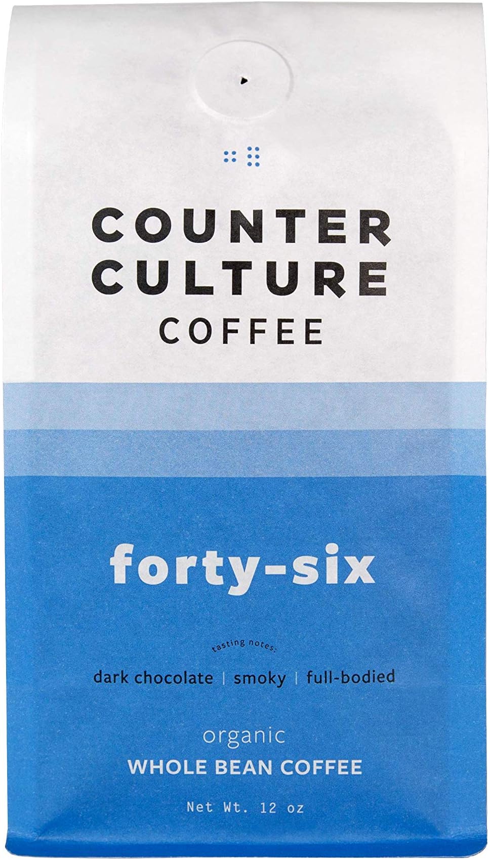 Counter Culture Coffee Forty-Six - Dark Roast, Organic, Sustainably Farmed, Kosher, Whole Bean Coffee, 12oz (1 Bag)