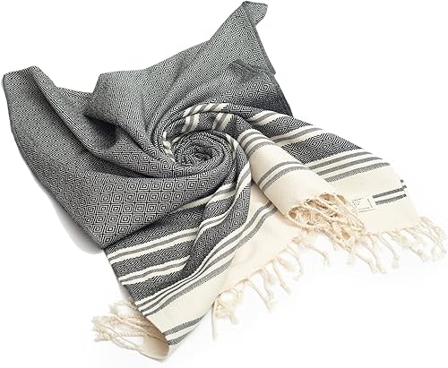 Miniatura 8 de SMYRNA TURKISH COTTON - Toalla de playa turca original de la serie Mediterranean  100% algodón, prelavada, 37 x 71 pulgadas  Toalla de baño