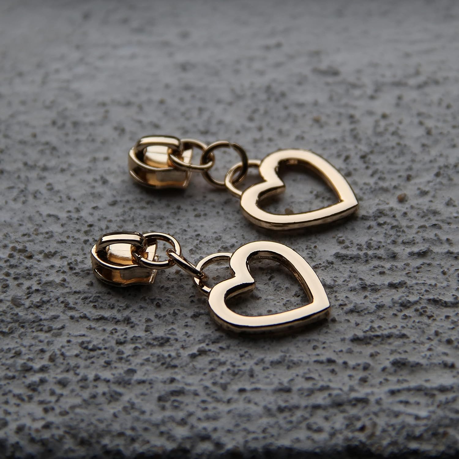 motokano 10PCS #5 Nylon Zippers 5 Yards Sewing Zippers Bulk DIY Golden Zipper Slider-Long Zippers for Tailor Sewing Crafts Bag (Star)