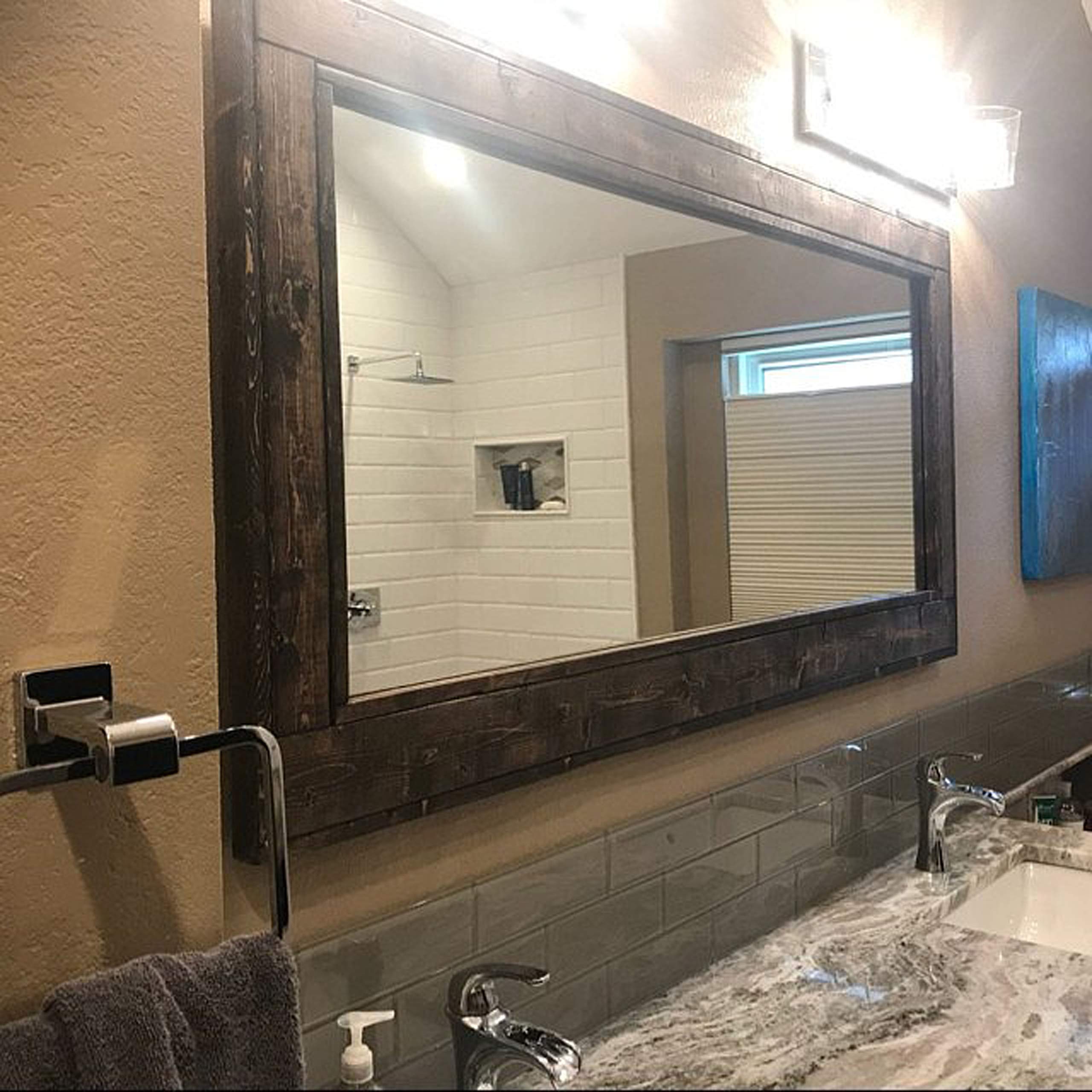 Buy Herring Recled Wood EX LARGE Framed Mirror, Available in 5 Sizes