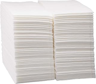 Disposable Linen-Feel Guest Hand Towels (200 Pack) Luxury Bathroom Napkins White Cloth-Like Paper Towel Great for Dinner, Party, Wedding