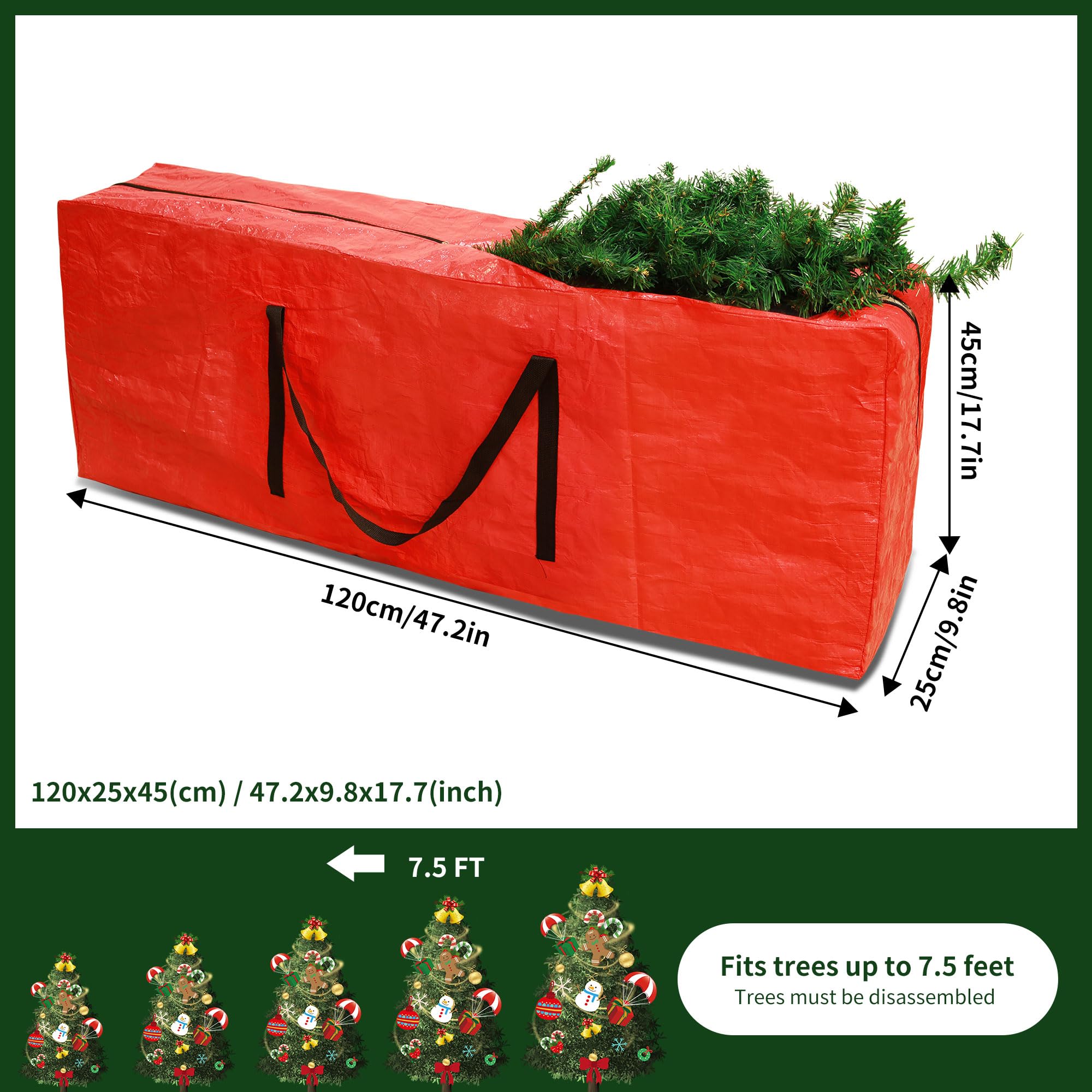 RICHIE Christmas Tree Storage Bag for up to 7.5ft Christmas tree - Image 2