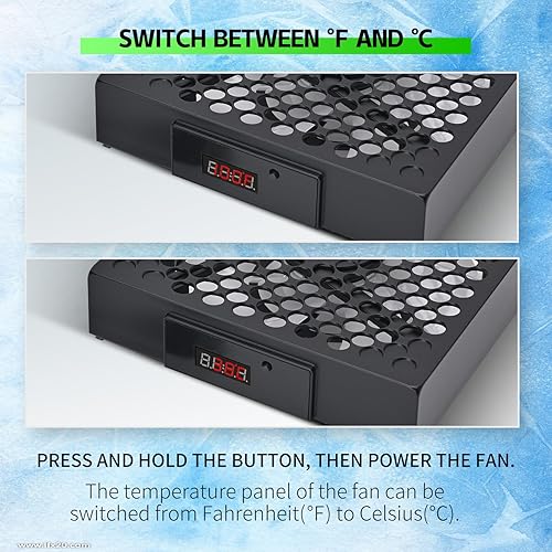 Miniatura 6 de Ventilador de refrigeración para Xbox Series X con pantalla LED de temperatura RGB, ventilador enfriador para consola Xbox Series X Sistema de