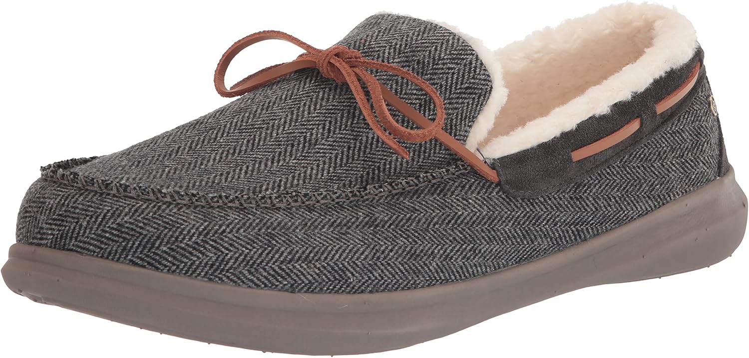 Spenco Men's Birch Slipper, Grey Heather, 12 Wide