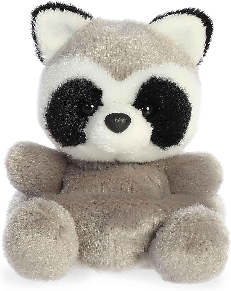 Aurora Palm Pals 5" Rascal Raccoon Adorable Plush | Bean-filled understuffed bodies with collectible personalities