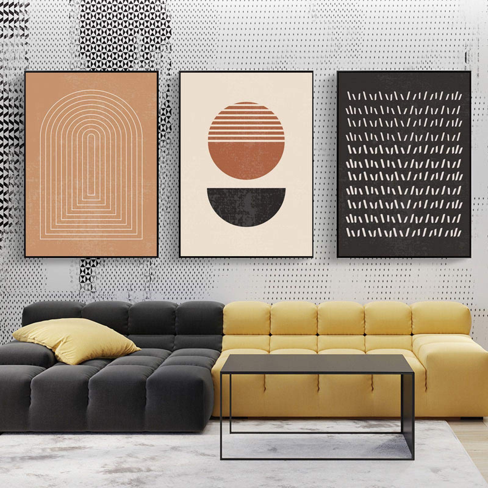 Affiches moderne milieu du siècle boho art mural grand format - 6