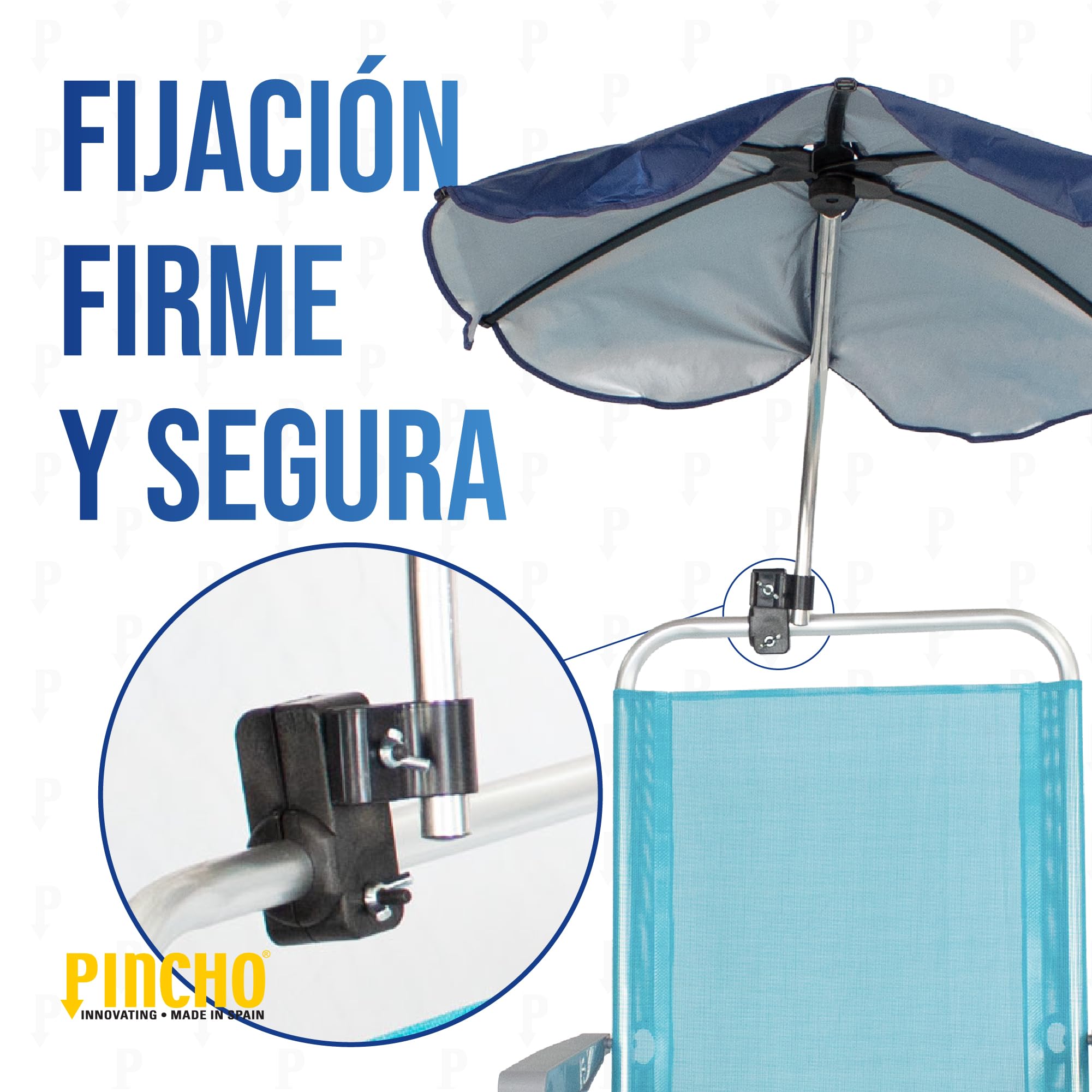 Sombrilla Silla Playa Forma Abanico, Proteccion Uv 50, Ajustable, Materiales De Calidad, Tubo De Aluminio, Varillas Resistentes Al Viento, Sombra Portatil, Facil De Transportar