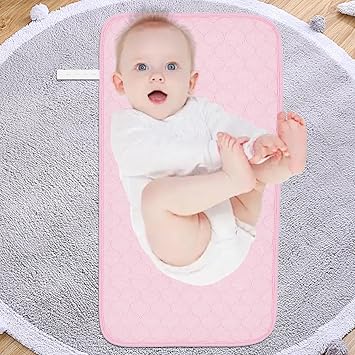 compact baby diaper changing mat, soft baby changing pad, non-slip diaper changing table liner, easy care baby diaper changing mat, baby shower diaper changing pad, baby diaper changing pad liner