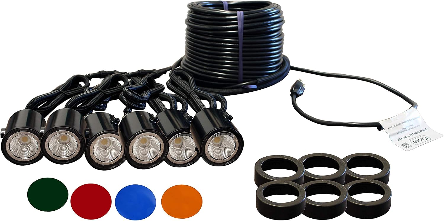 Kasco LED Stainless Steel 6-Light Kit for 400ft Power Cord