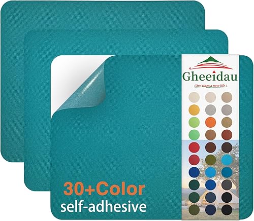 Miniatura 18 de Parche de Reparación de Lona 9×11 Pulgadas 3 Piezas Impermeable Autoadhesivo Parche de Reparación de Tela para Tiendas de Campaña, Cubierta de Gris