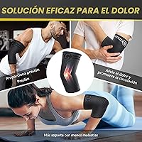 Vista 7 de CAMBIVO Paquete de 2 coderas para tendinitis y codo de tenista, manga de apoyo de compresión para alivio del codo de golfista, artritis