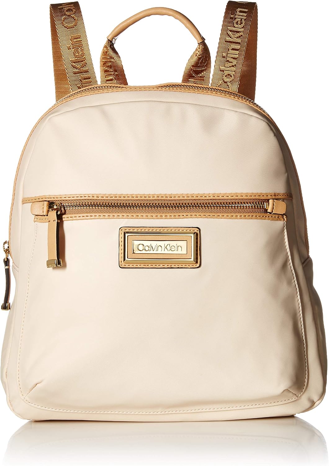 Calvin Klein Belfast Nylon Key Item Backpack, Sand