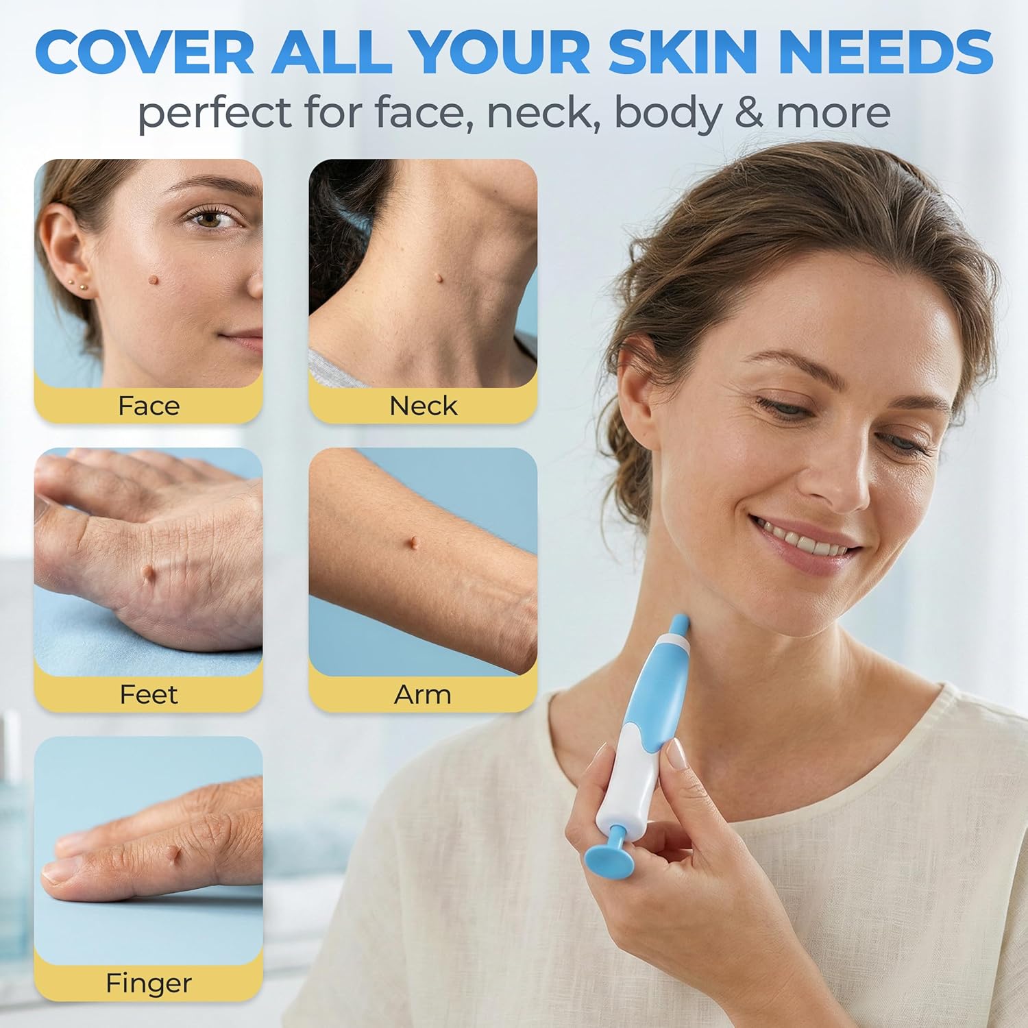 Premium Skin-Care Patch Big Kit – Gentle Foot & Face Care Set with Soft Patches, Comfort Bands & Stick Applicator for Men Women & Kids