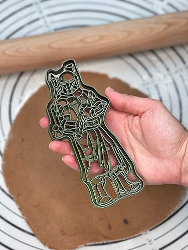 Miniatura 7 de El libro de Boba Fett Boba Fett Cortador de galletas y molde de 6 pulgadas producido por 3D Kitchen Art