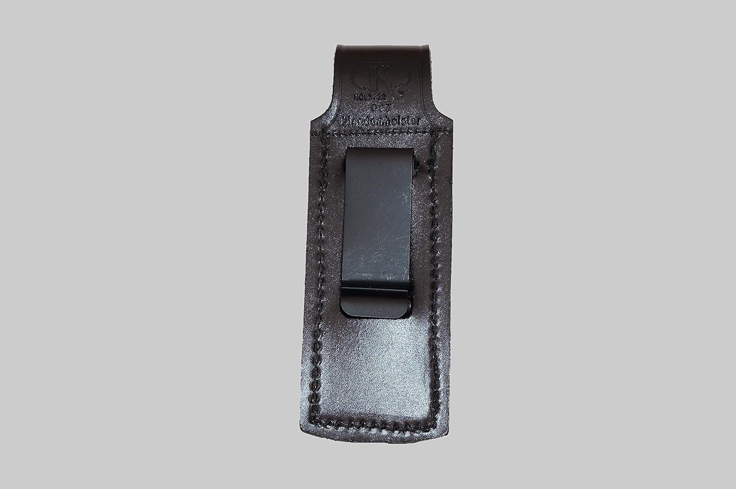 Holster KM091 Handmade Leather Single Magazine Pouch/Carrier/Case with Belt Clip for Glock 17 19 22 23