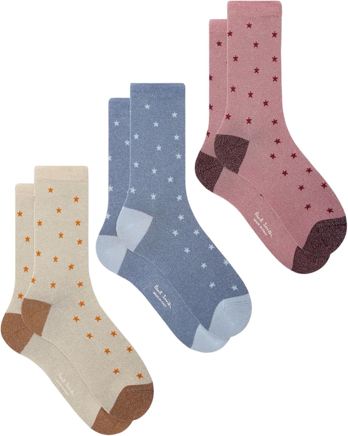 PS Paul Smith,WOMEN SOCK MILEY STRS 3PK,Oxford,0