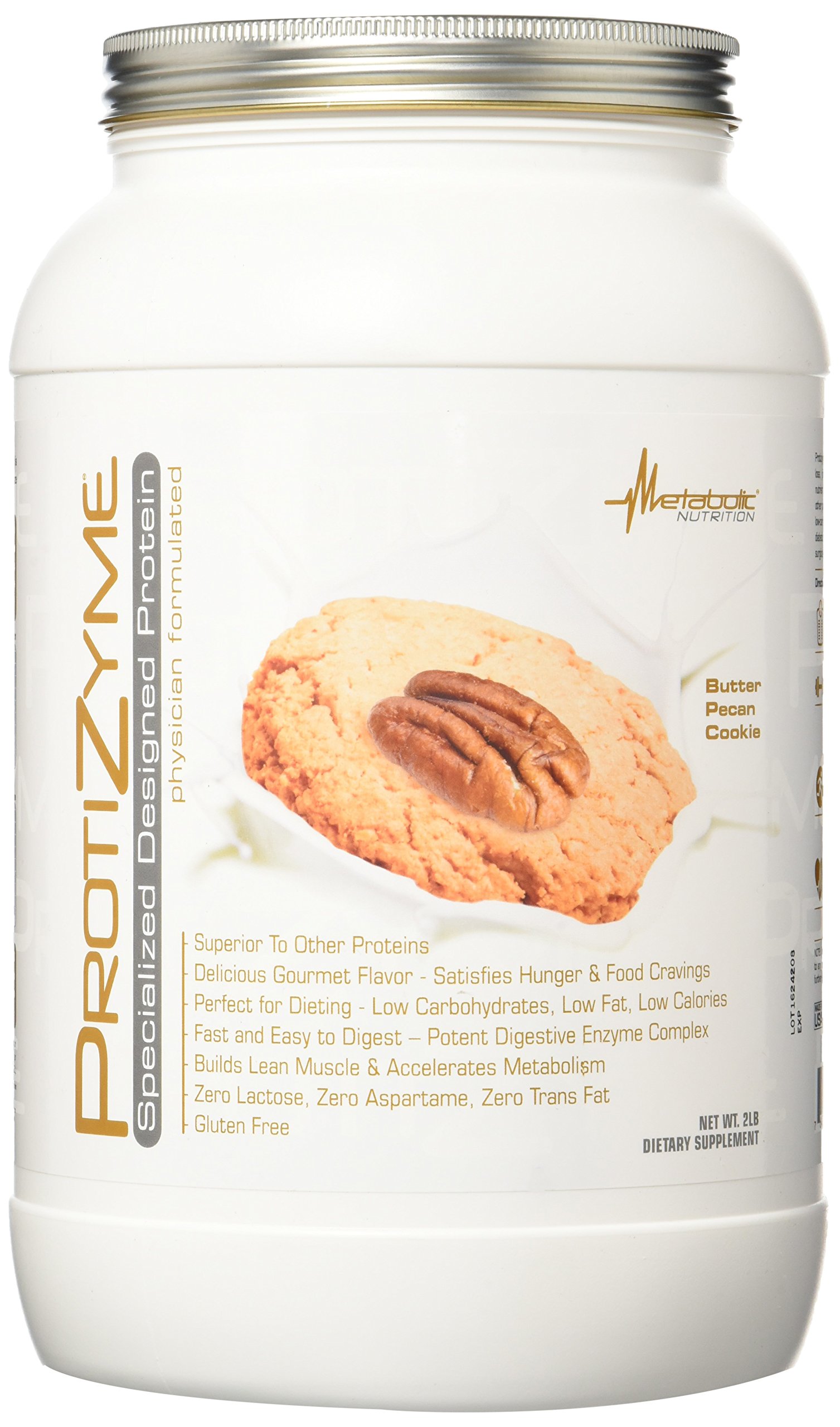 METABOLIC NUTRITION Protizyme Butter Pecan Cookie Supplement