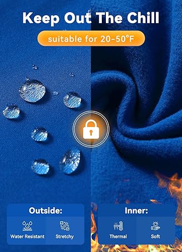 Miniatura 4 de BALEAF Pantalones de ciclismo de invierno para hombre, con acolchado 4D, térmicas, resistentes al agua, para ciclismo, para clima frío, bolsillos