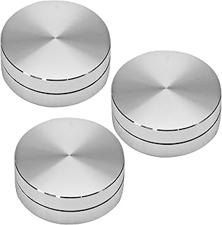 3-Pack Durable 30mm Metal Pottery Trimming Spinners for Ceramic Throwing