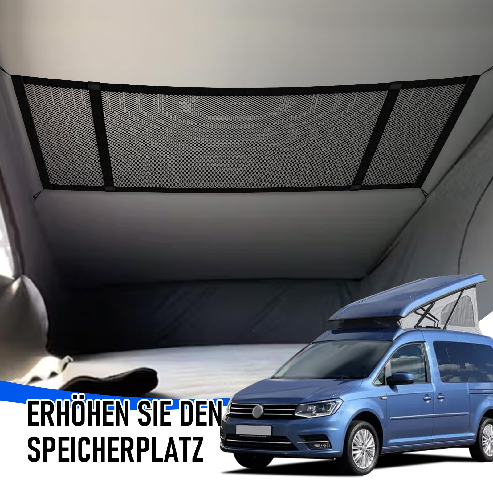 Rete portaoggetti / organizzatore BusBoxx roofNetBOXX per tetto a soffietto - Berger Camping