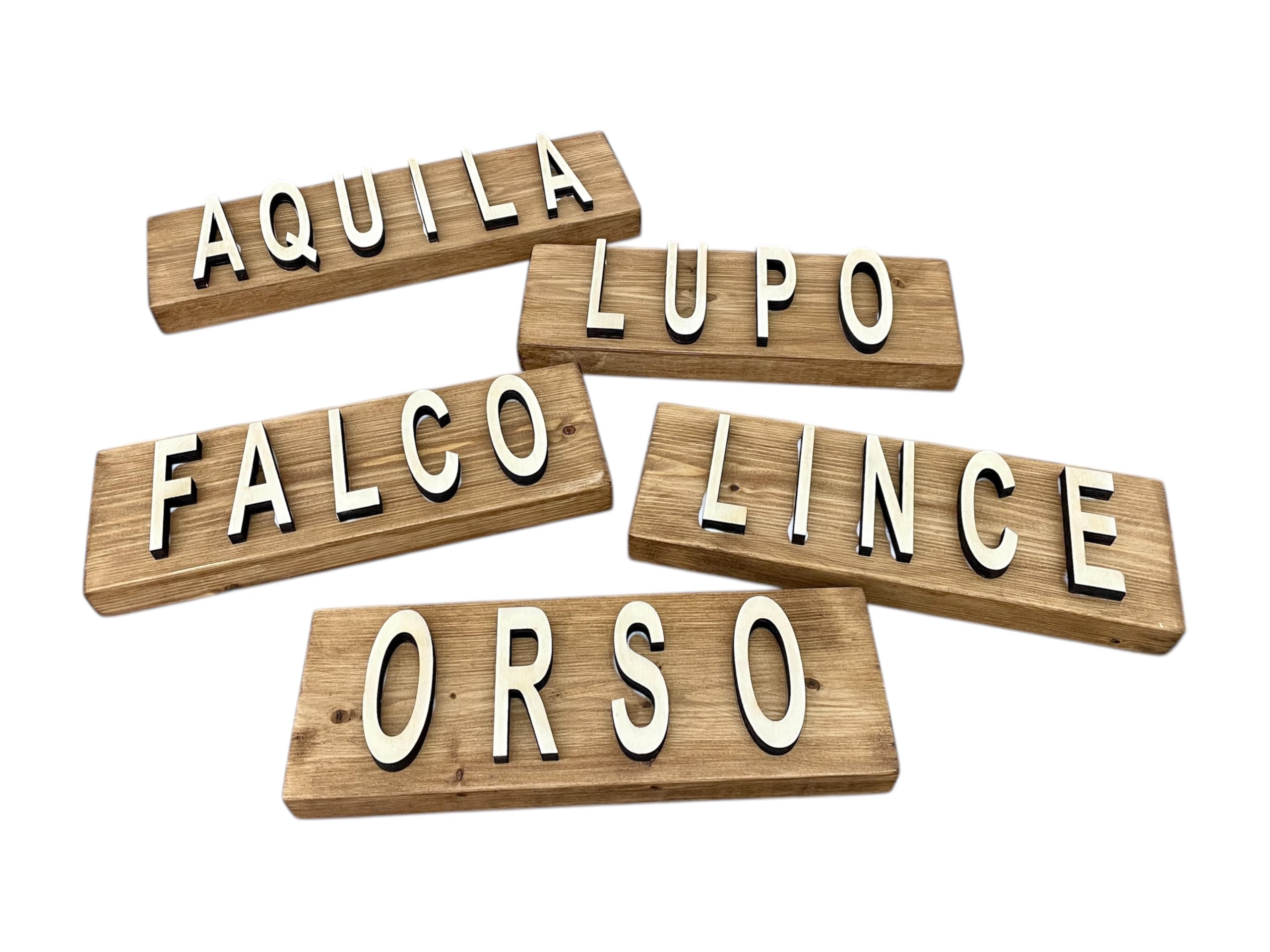 Insegna in legno personalizzata