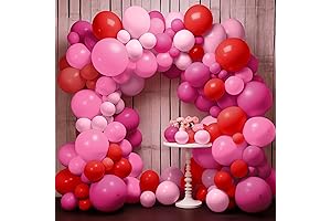 KatchOn Pink and Red 186-Piece Balloon Arch Kit: The Perfect Party Accessory