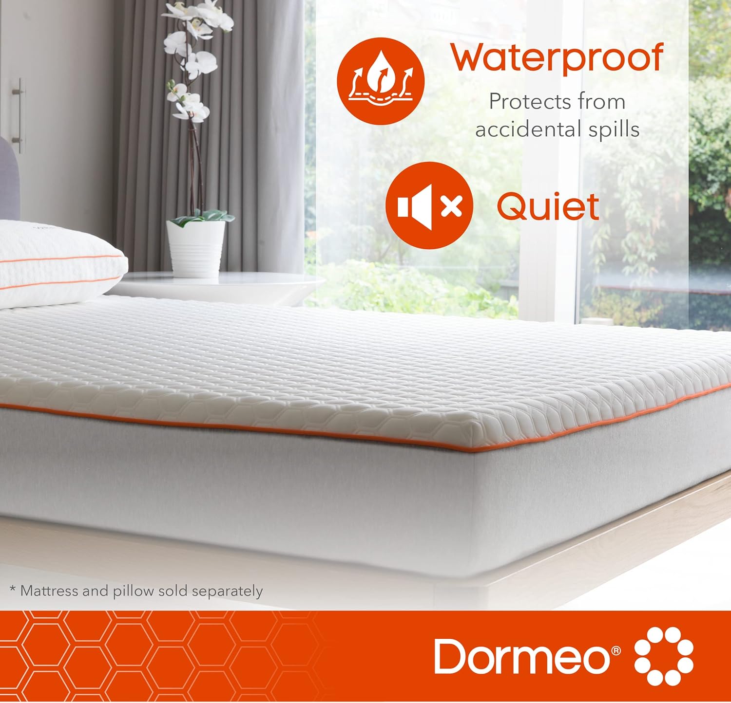 Dormeo Twin XL Mattress Bed Toppers and Twin XL Premium Mattress Protector - Waterproof Mattress Protector with Cooling Technology