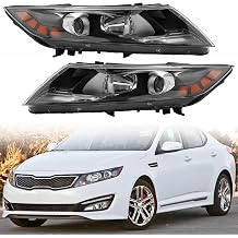 For 2011 2012 2013 Kia Optima Halogen Headlight Assembly L/R Pair
