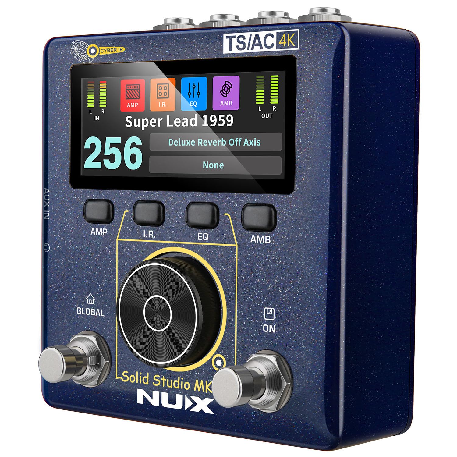 Solid Studio mkII | Multi-Effects Amp & Cab Emulator Pedal – Guitar FX Processor with USB, IR Loader, Delay, Reverb, Distortion & HX-Style Modelling
