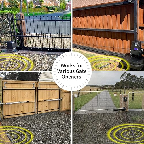 Miniatura 3 de TOPENS TEW3 Kit de sensor de salida de vehículo, con cable, vara de salida de puerta de entrada, detector de automóvil con ajuste de rango de cable