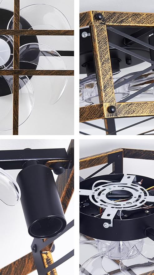 Ventilador de Techo 21 Pulgadas con Luz, 6 Velocidades, Cont miniatura 6