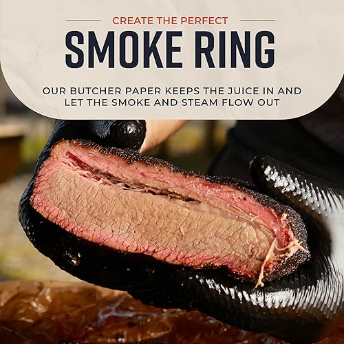 Miniatura 15 de Bryco Goods Rollo de papel de carnicero rosa con caja dispensadora, 18 x 175 pies (2100 pulgadas), papel de carnicero melocotón de grado alimenticio