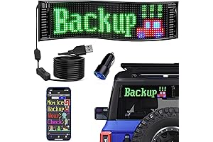 USB 5V LED Display for Car Windows: Programmable, Customizable Scrolling Text