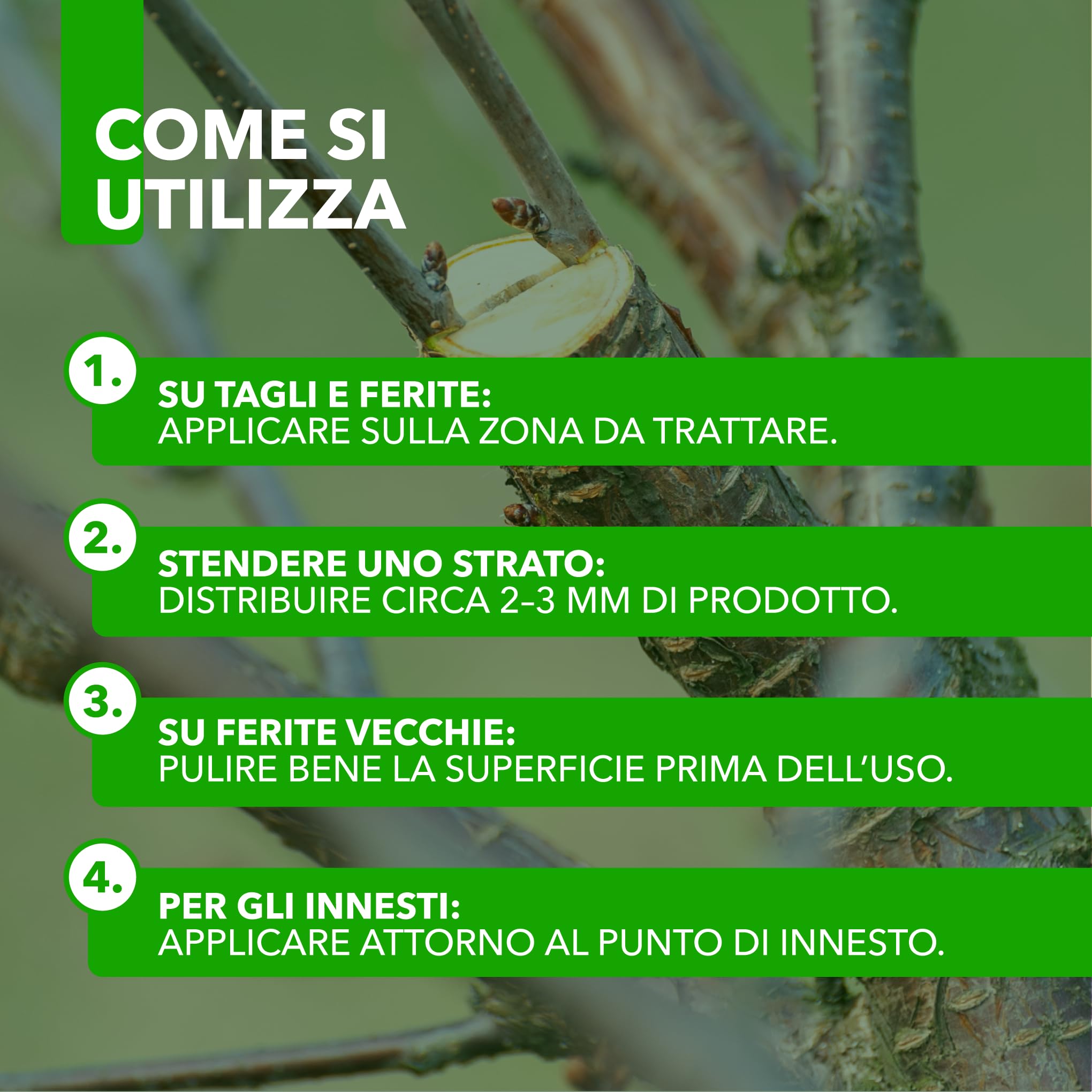 Masilla para injertos y podas - Con cobre - Pasta cicatrizante antibacteriana curativa para heridas de plantas, árboles y arbustos de 1 Kg