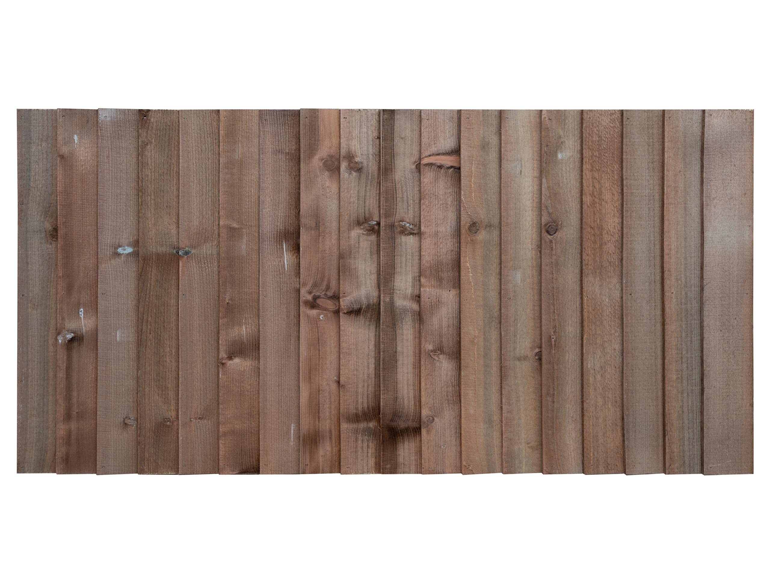 Arbor Garden Solutions Premium Closeboard Fence Panel, Heavy Duty Vertical Feather Edge, Wood, 1828mm Width, FSC Certified, Pressure Treated (Brown, 2ft)