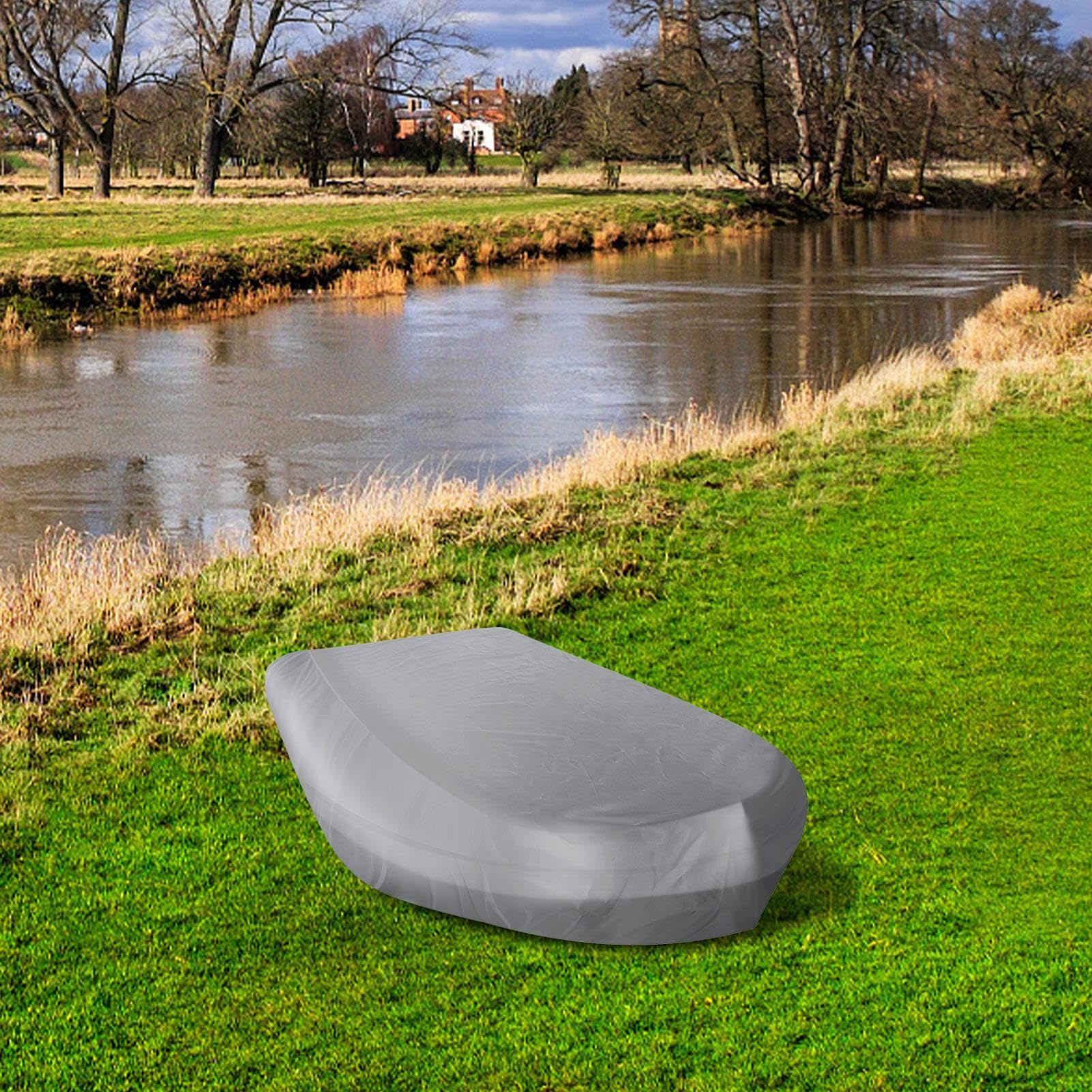 Funda Barco 210d Paño De Oxford, EmbarcacióN Neumática Funda Protectora, Bote De Goma Funda De Lancha Motora, Resistente Cubierta De Barco Impermeable, Protección UV